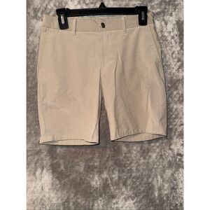 Johnnie-O Prep-Formance Tan Boys Golf Preppy Dress Casual Church Sz 12 #783
